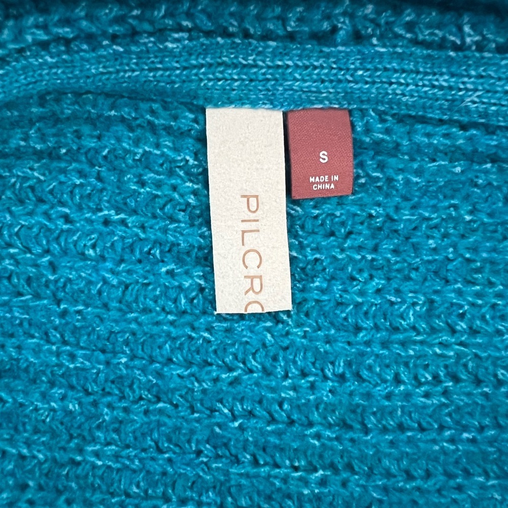 Beautiful Blue Anthropologie Pilcro sweater. Only worn once.